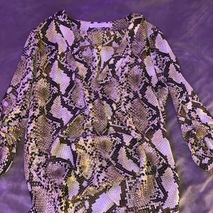 ON DEPOP: snakeskin printed blouse